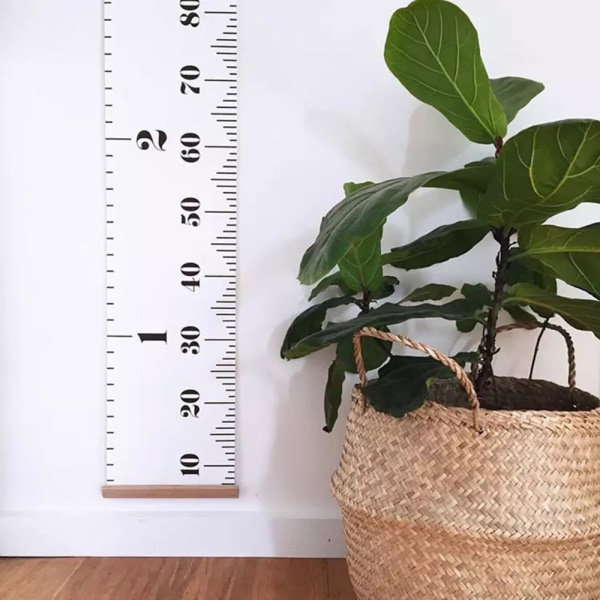 Nordisk Stil Barn Höjdmätare Vägg Hängande Målning Dekor Vit