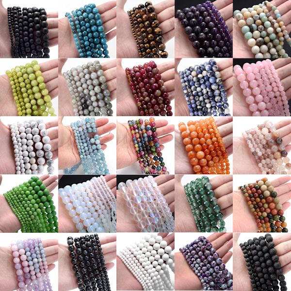 Pärlor för Smyckestillverkning DIY Armband Halsband lapis lazuli 4mm(around 91pcs)