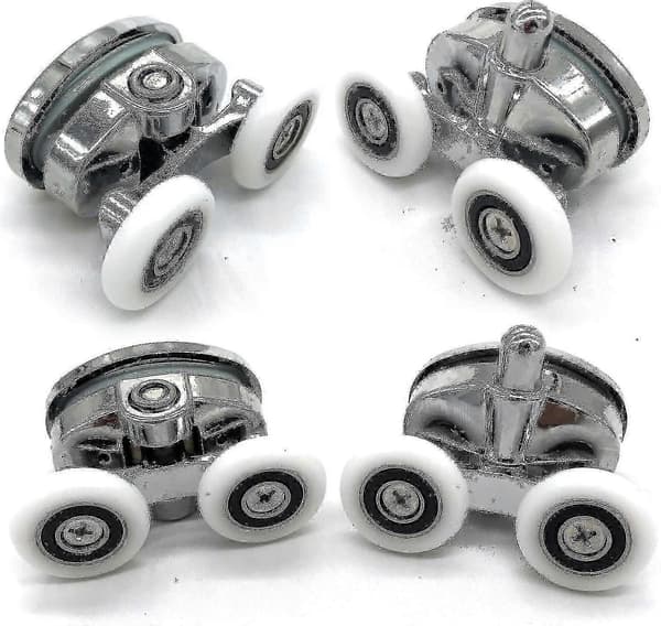 4 ovaalin perhosen kaksoispyörän suihkuoven rullasarja