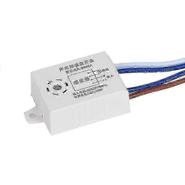 Smart röstaktiverad ljusströmbrytare med rörelsesensor och automatisk omkopplarmodul, 220V