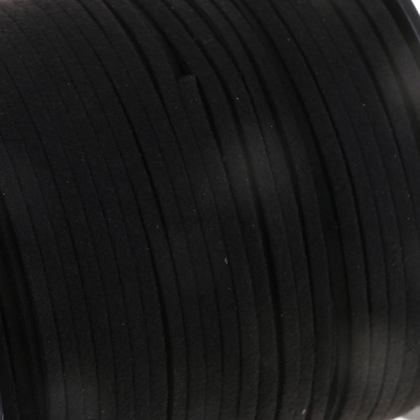 100 Yards konstmocka läder sladdtråd DIY Armband Halsband Svart