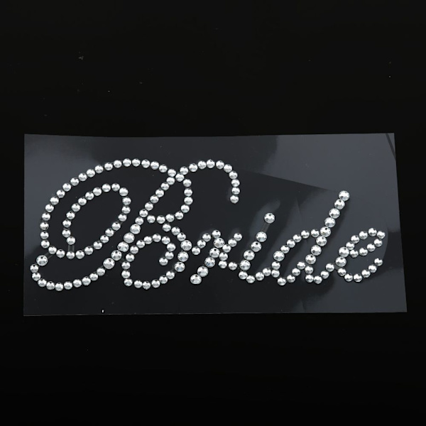 Bride to be brudtärna strass klistermärke mönster överföring bröllop möhippa c