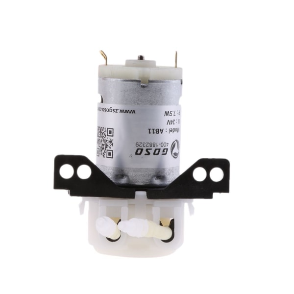 Miniatyr Peristaltisk Dosering Pump och Kontakt för Arduino Lab Vit 24V