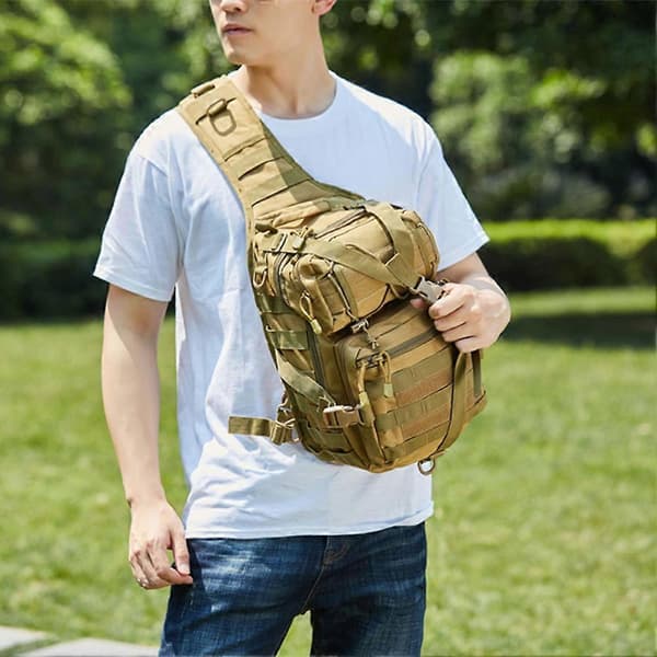 Tactical Backpack Army Military Molle Assault Backpack 20L Men Outdoor Multifunctional Camping Hunting Waterproof EDC Bag Green