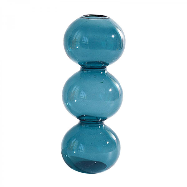 Modern Glasblomma Vas Hydroponisk Bordsdekoration Terrarium Växthållare Cylinderbehållare Orange
