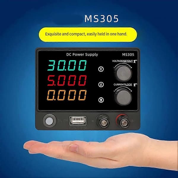 MS305M Laboratorie DC Strömförsörjning Justerbar 30V 5A Digital Display Spänningsregulator Lab Bänk Ström