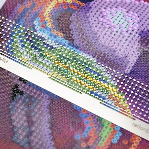 Diamantskärmlinjal i rostfritt stål