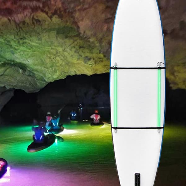 [RM]Paddleboard LED-lampor USB-driven LED-belysningssystem för jolle kajakbåt Green 97cmx5cm