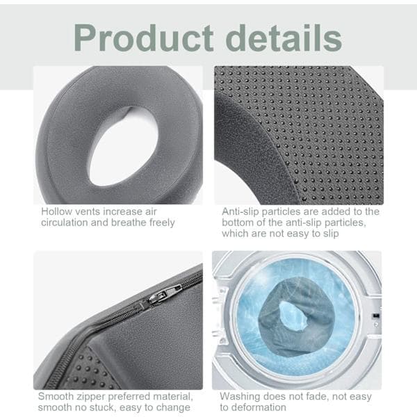 [RM]Face Pillow, O-shaped Comfortable Massage Headrest for Bed, Removable Massage Pillow Face Down for Women & Men