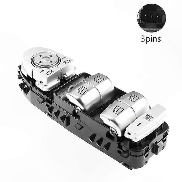 Sähköikkunakytkin C-sarjan W205:een, uusi varaosa A2139050000 BlackSilver