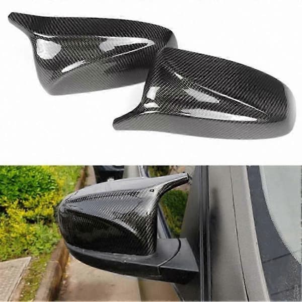Kulfiber Sidespejlskapper til X5 E70 X6 E71 2008-2013 - Sidespejlskapper Carbon Fiber