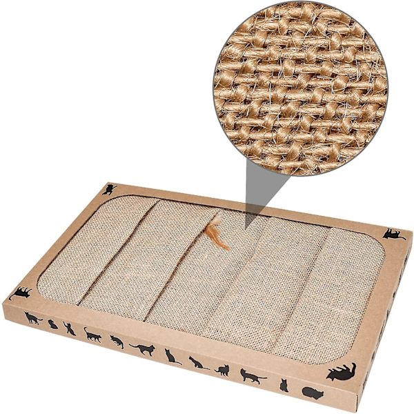 Klösbräda för katter (44x25x3,5cm) Sisal Klösmatta Kattleksak