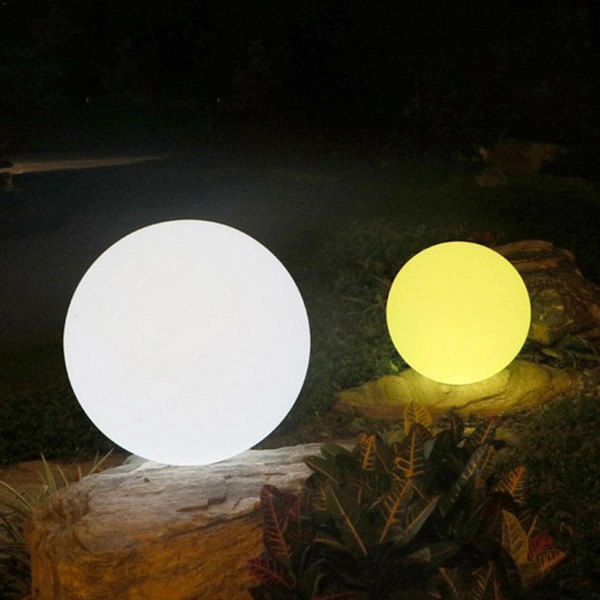 3 st 85mm Diameter LED Flytande Boll Lampa Vit Färg Pool Damm Dekorationsljus