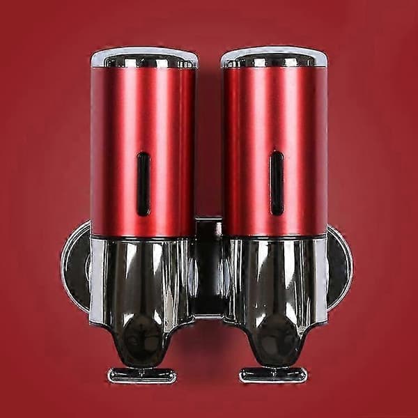 [RM]M-8009 Dubbelhuvud Manuell Tvåldispenser Dark Red