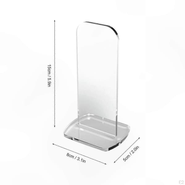 Akryl boksehandske displaystativ, 2-pak holdbar holder til fremvisning af kampudstyr white