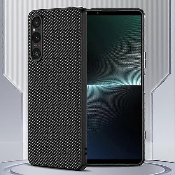 Ultratynt mobildeksel med karbonfiber-tekstur Gold For Sony Xperia 1 V