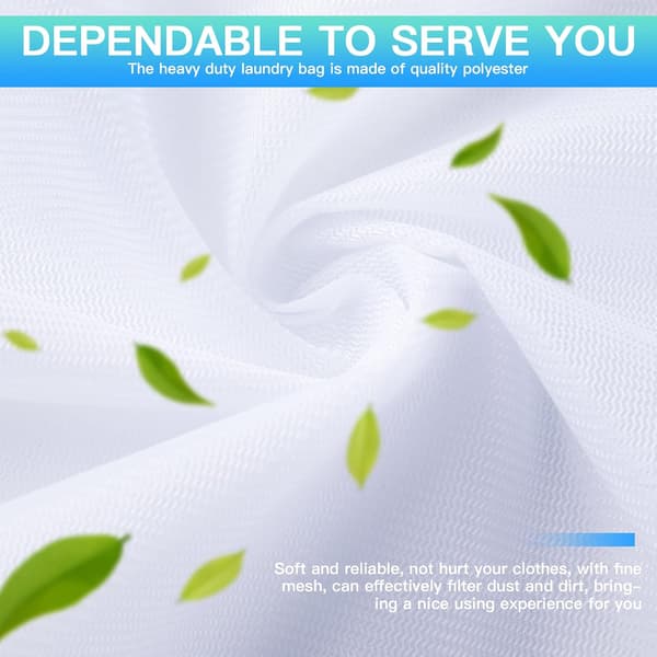 4 Large Laundry Bags, 50cm*60cm for Washing Machine Clothes Dirty Clothes Dryer Net Protection[RM]