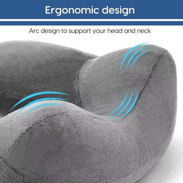 Dark Blue - Inflatable Travel Pillow Flight Pillow Compact Trav