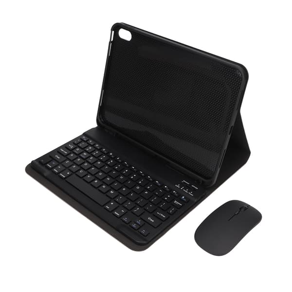 iPad 10.9 inch 2022 Generation 10 Keyboard Case with Magnetic Auto Wake Pen Holder Black[RM]
