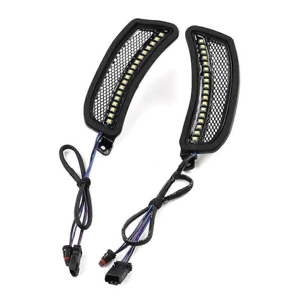 Motorcykel Hvid Tracer Forlygte Udluftningsaccent LED til Softail Low El FXRST FXLRST 2022-2024