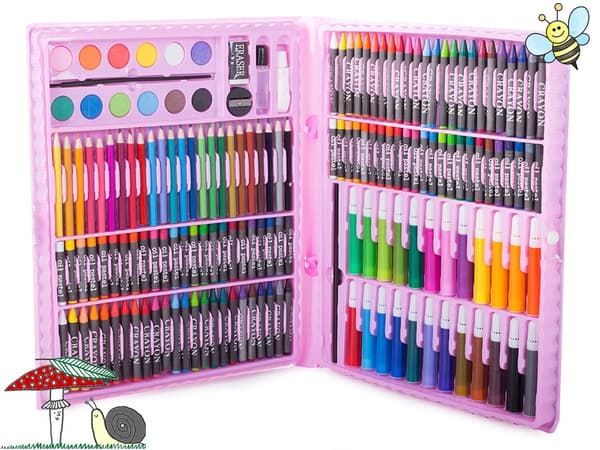 [RM]Børnemaleboks 168 dele - Tegn & Mal Black
