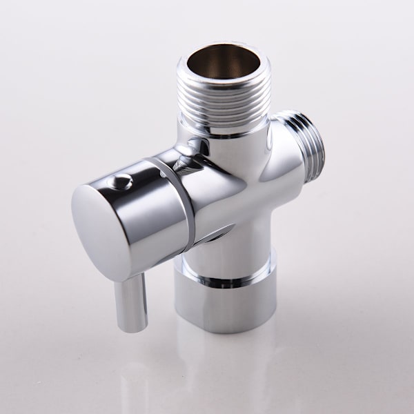 [RM]INF 3-way T-coupling with shut-off valve for bathroom
