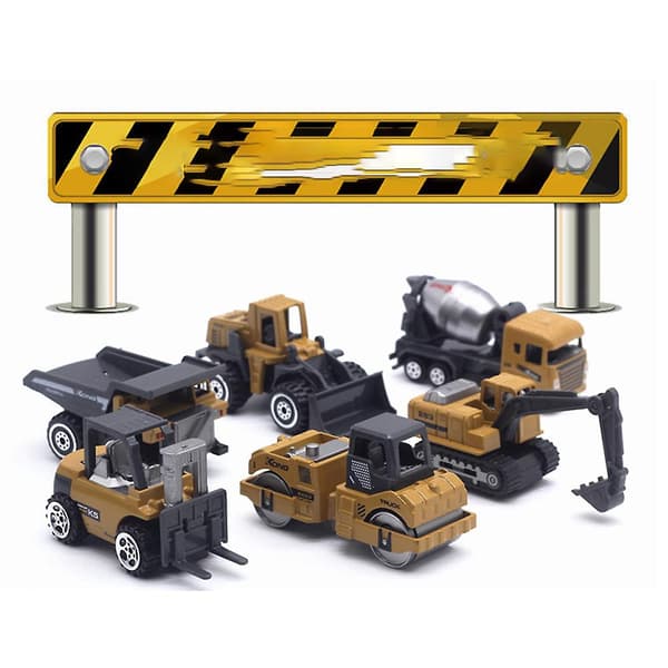 1/64 Mini legering lastebil ingeniør RC bil leker modellsett for barn gave hjemmeinnredning klassisk stil