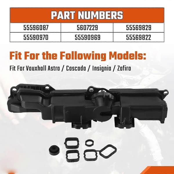 Ny ventil krumtaphusventilation til Vauxhall Cascada Cabriolet Zafira 55590969