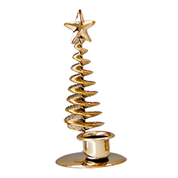 Metall Gold Star Tree Ljushållare Med Dubbel Enkel Ljus S Cups Enkel Cup