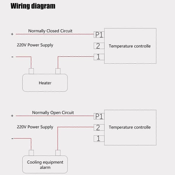 Industrial Thermostat Controller Temperature Switch Capillary Thermostat Waterproof Box AC220V Measuring Range 0-40 ℃ Grey