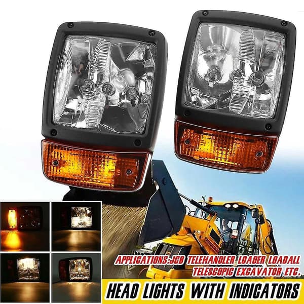 [RM]24V Gravemaskin JCB Front LED-Hovedlys Blinklys Indikator Arbeidslys For Traktor Teleskoplaster HA
