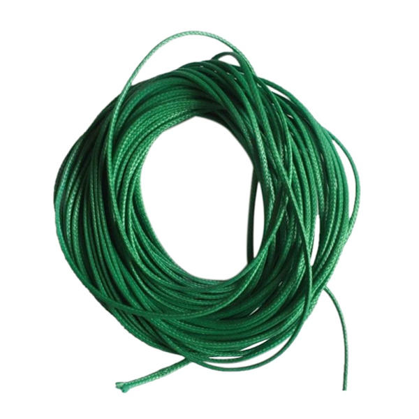 10m Vaxad Nylonrep Sladd För DIY Halsband Armband Tillverkning Grön 1mm