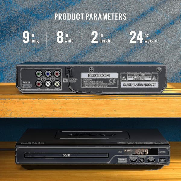 [RM]DVD Player for TV, Blu-ray DVD Player with Remote Control, HDMI Cable (Includes Cleaning Cloth) Wigslar