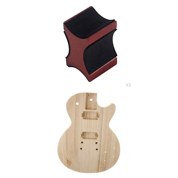 Obehandlad gitarrkropp passar ST-gitarr med 2 gitarrhalsstöd