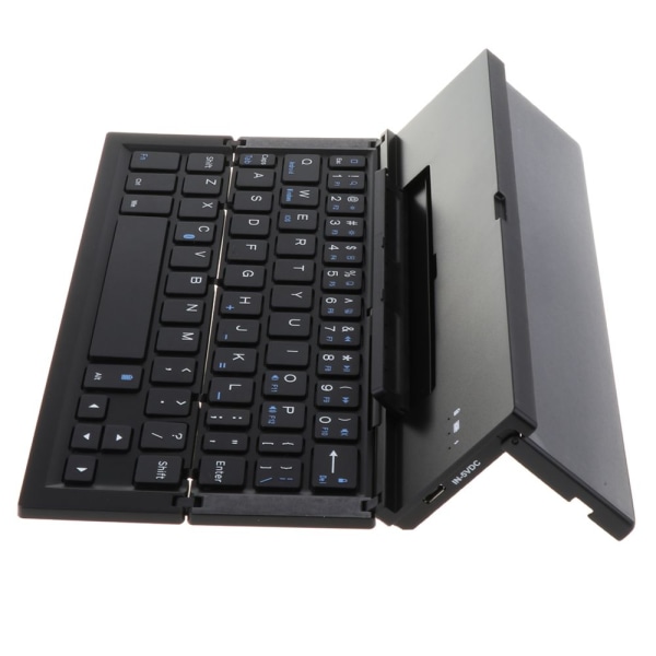 Trippelt trådlöst fällbart Bluetooth tangentbord i aluminium för Tablet Grey