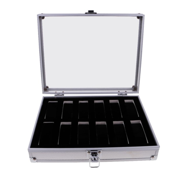 Watch Watch Aluminium Glas Top Case Case organizer platser