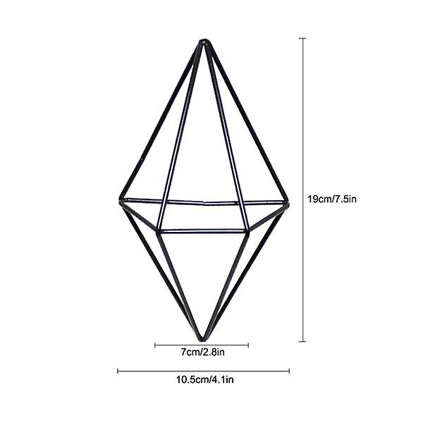 Järn Blomkruka Växtställ Inomhus Hängande Planteringskärl Geometrisk Vas Väggdekor Behållare Suckulenter Växtkruka Gold