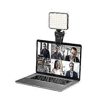 Genopladelig Selfie Ring Light med justerbar lysstyrke, til selfies, live streaming og video