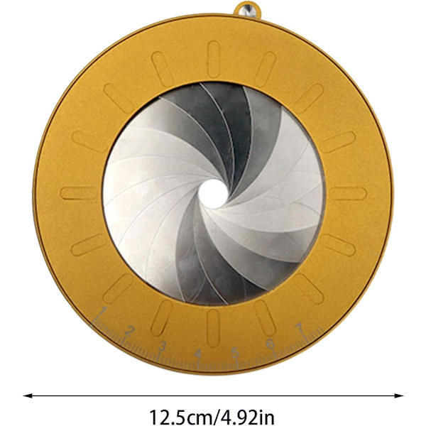 [RM]Circle Drawing Tool - Diameter 12.5 cm - Adjustable - Circle Template - Circle Drawing Ruler - Technical Drawing Board Scrapbook - For Woodworkers