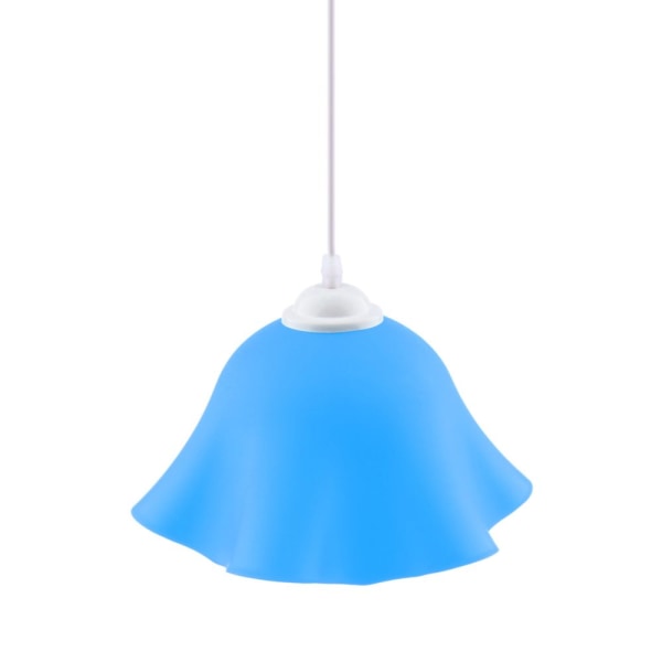 Modern blomformad taklampa blå ljuskrona taklampa