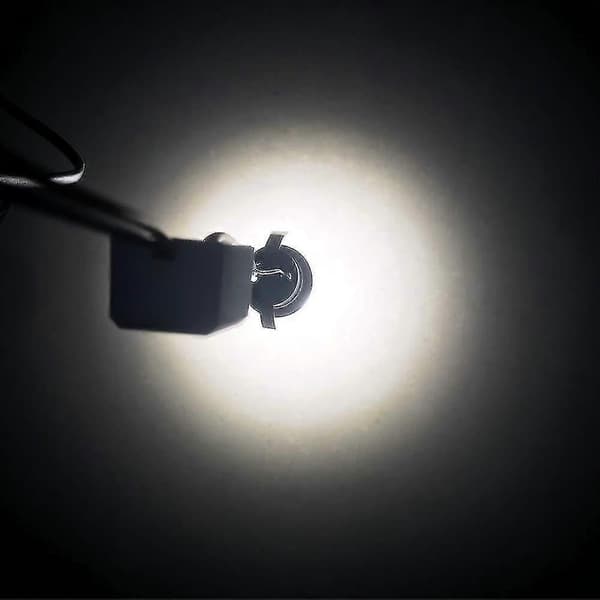 Sett med 4 innfelte mini-LED-spotlights, 3W, varmhvit, for vitrineskap, innendørsstasjon, gipsplatebelysning, med transformator [energiklasse A++]