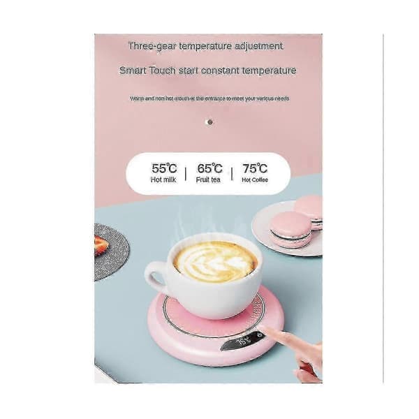 USB-varmeunderlag Varmt varmeunderlag Konstant 3-trins digitalt displayjustering Touch-varmer Kaffe