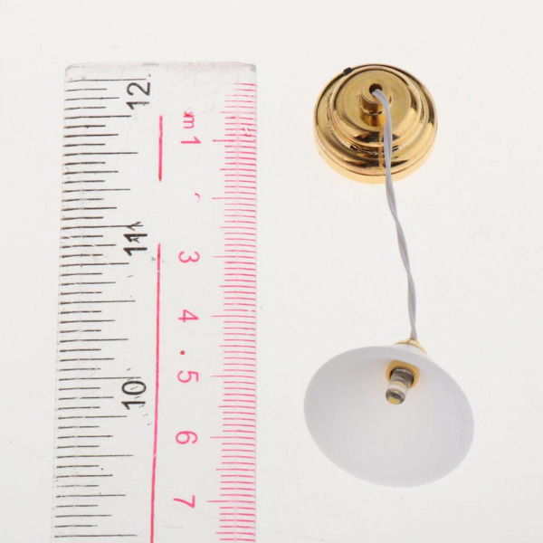 1:12 Skala Dockhus Miniatyr Utsökt LED Taklampa Dekorationer