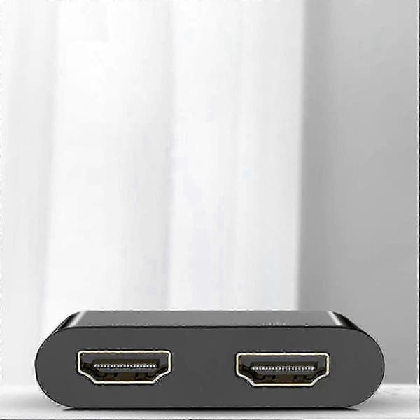 Dobbelt HDMI USB 3.0-adapter - 4K-opløsning, nem opsætning, kompatibel med Windows, Mac, Linux-systemer