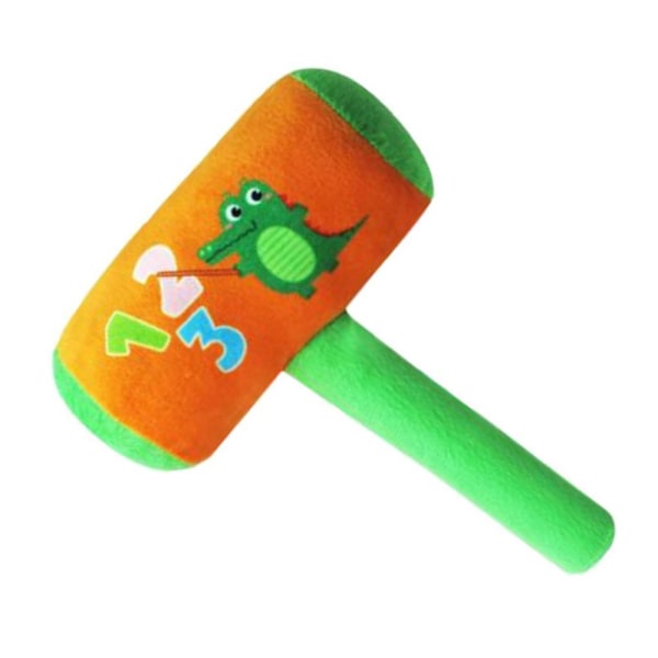 Söt Tecknad Stil Hammare Plysch Baby Bomullsfylld Leksak Krokodil