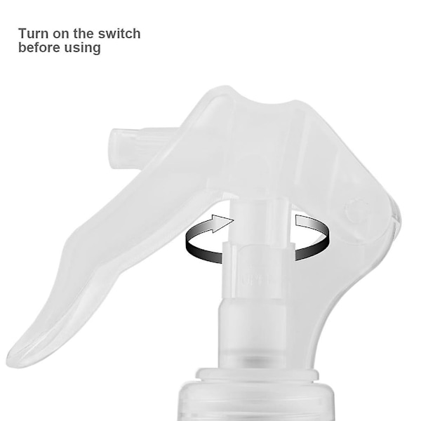 3 st 200ml Små Sprayflaskor i Plast Transparenta för Vattenspray