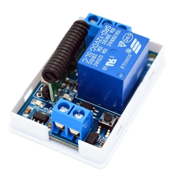433m relämodul 1-kanals DIY 12V trådlös fjärrkontroll switch 1 knapp längre räckvidd