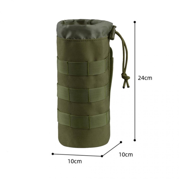 Molle Tactical Vattenflaska Bärpåse Outdoor Hydration Bärväska Grön