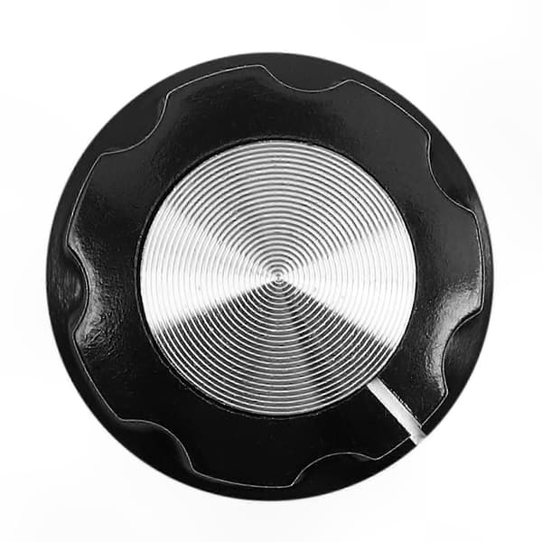 Pyörivä hiilipotentiometri 10K Ohm RV24YN 20S B103 nupilla Silver black