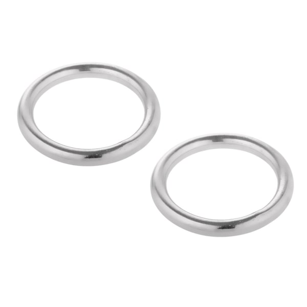 1 Par Sandsvetsade Handsvetsade Marin O-ringar i Rostfritt Stål 5 x 35mm